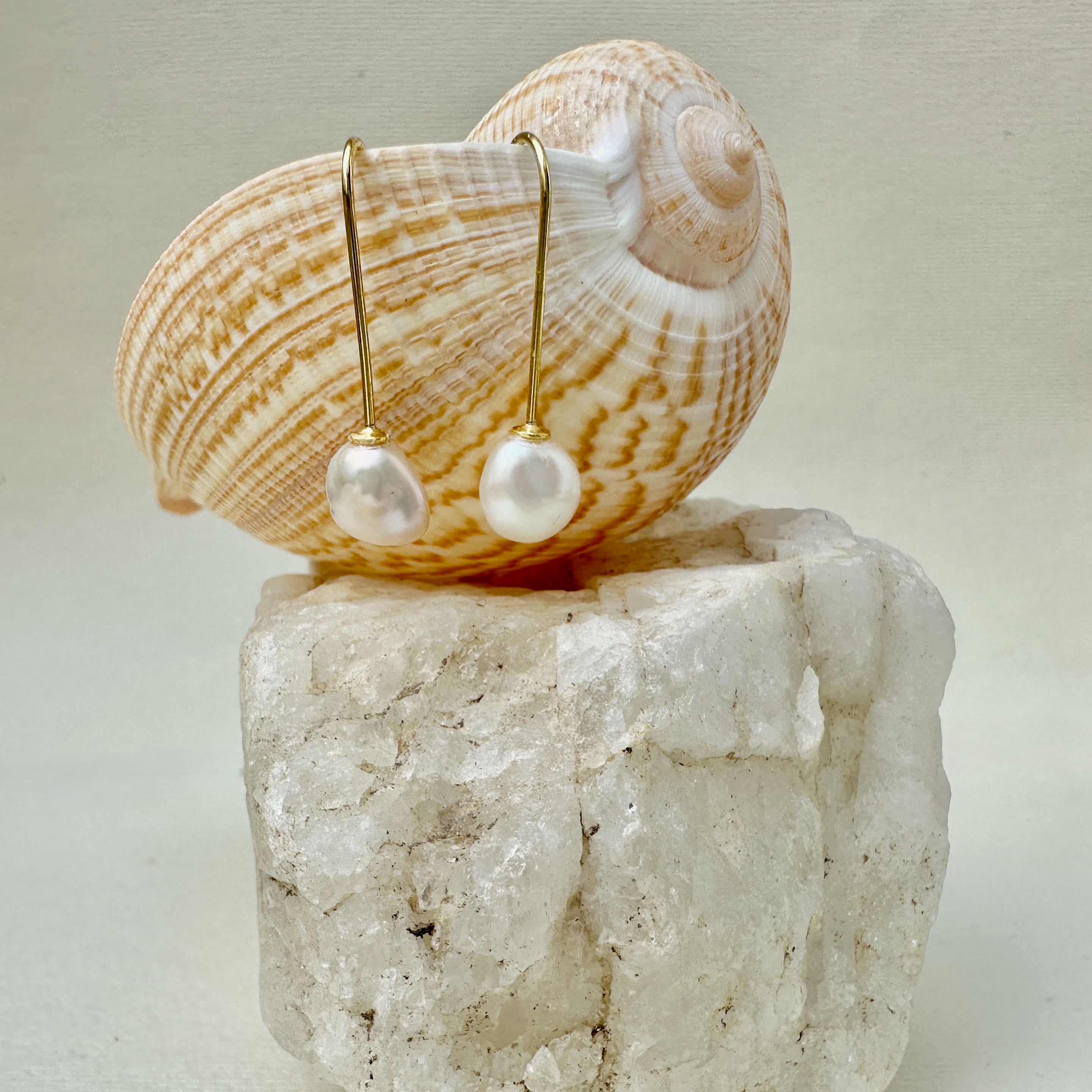 Baroque Pearl Drop Earrings